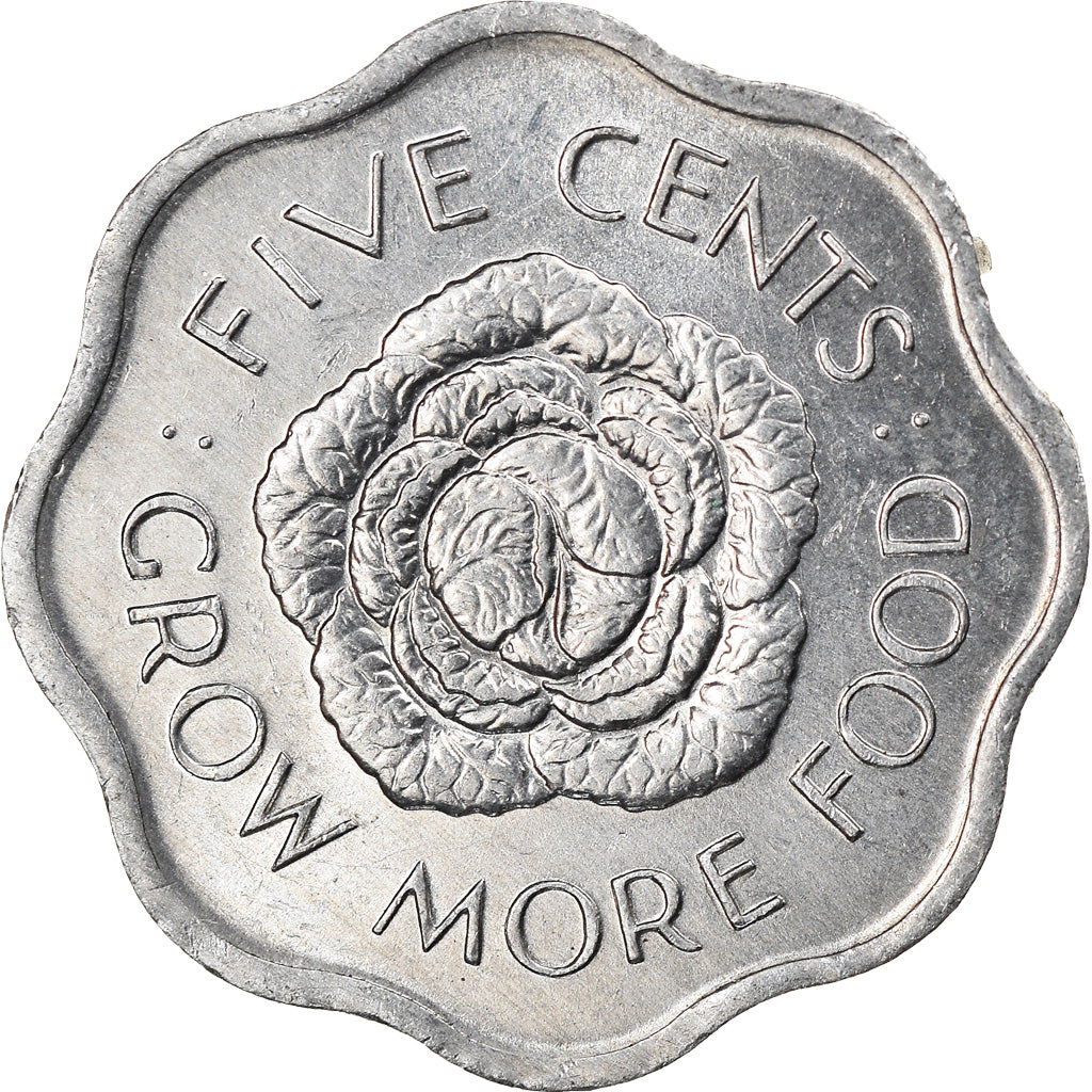 Monnaie, Seychelles, 5 Cents, 1975, British Royal Mint, TTB, Aluminium, KM:18
