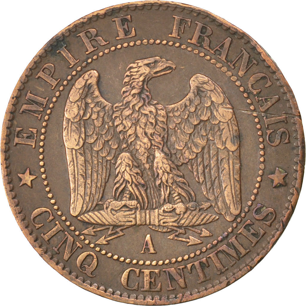 Coin, France, Napoleon III, Napoléon III, 5 Centimes, 1854, Paris, EF(40-45)