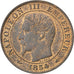 FRANCE, Napoléon III, 5 Centimes, 1854, Paris, KM #777.1, MS(60-62), Bronze, 2..