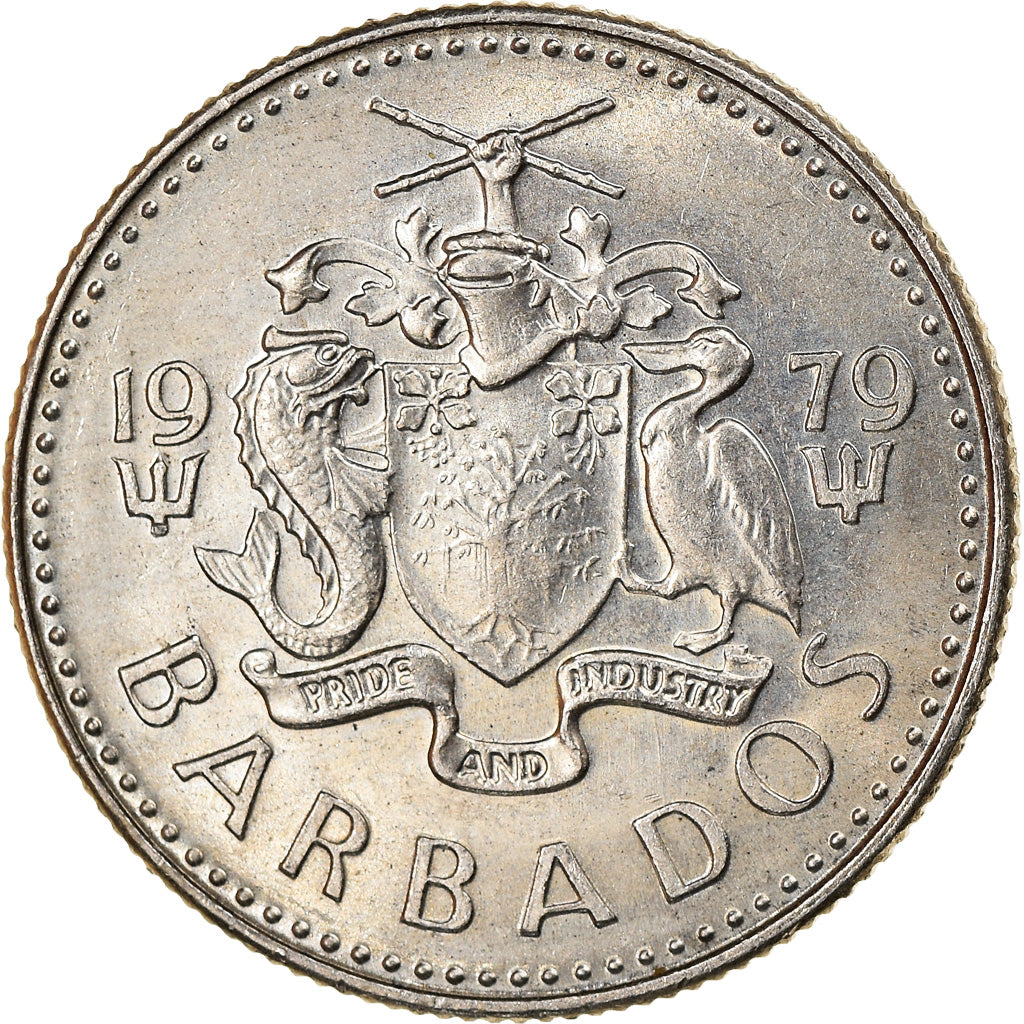 Münze, Barbados, 10 Cents, 1979, Franklin Mint, VZ, Copper-nickel, KM:12