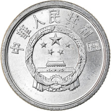 Coin, CHINA, PEOPLE'S REPUBLIC, Fen, 1986, EF(40-45), Aluminum, KM:1