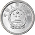 Coin, CHINA, PEOPLE'S REPUBLIC, Fen, 1986, EF(40-45), Aluminum, KM:1