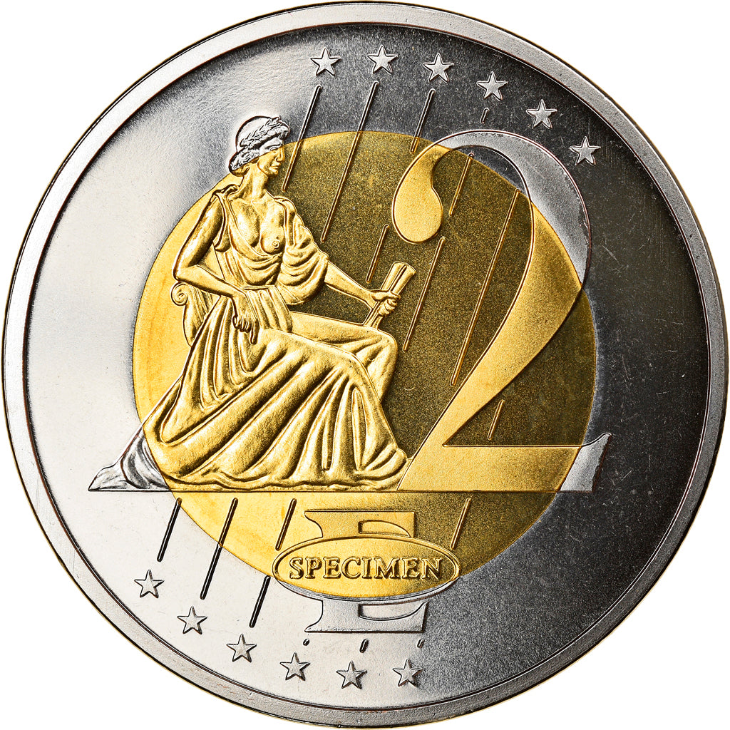 Monaco, medaglia, 2 E, Essai-Trial, 2005, FDC, Bi-metallico