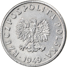 Coin, Poland, 5 Groszy, 1949, Kremnica, EF(40-45), Aluminum, KM:41a