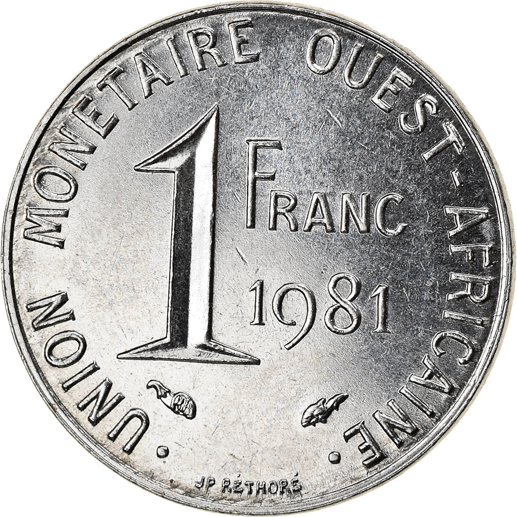 Moneta, Stati dell'Africa occidentale, Franc, 1981, BB, Acciaio, KM:8