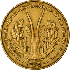 Münze, West African States, 5 Francs, 1973, SS, Aluminum-Nickel-Bronze, KM:2a