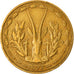 Coin, West African States, 5 Francs, 1977, VF(30-35), Aluminum-Nickel-Bronze