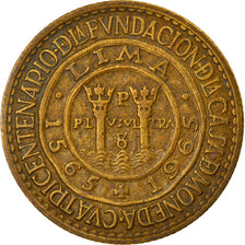 Coin, Peru, 1/2 Sol, 1965, Lima, EF(40-45), Brass, KM:220.5
