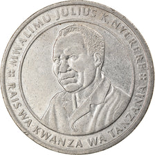 Moneda, Tanzania, 10 Shilingi, 1990, MBC, Níquel recubierto de acero, KM:20a.1