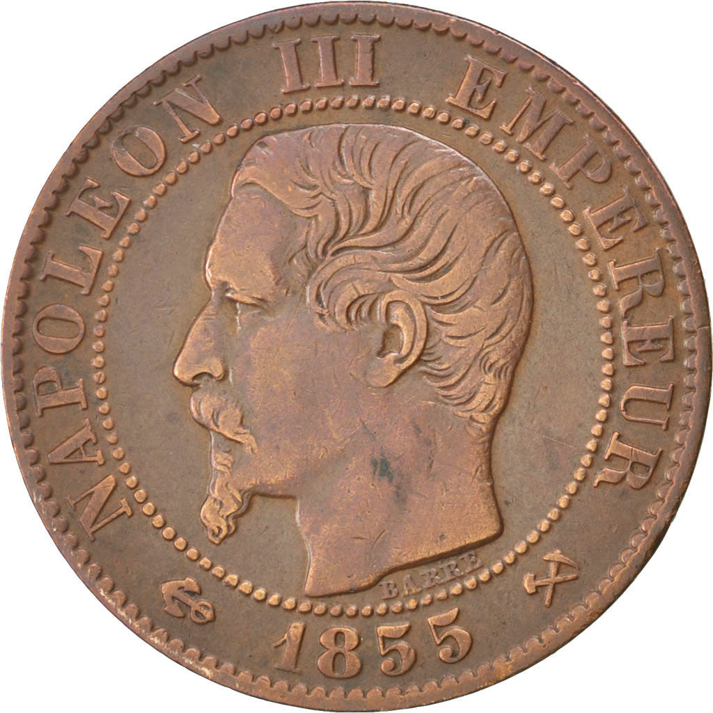 Coin, France, Napoleon III, Napoléon III, 5 Centimes, 1855, Rouen, EF(40-45)