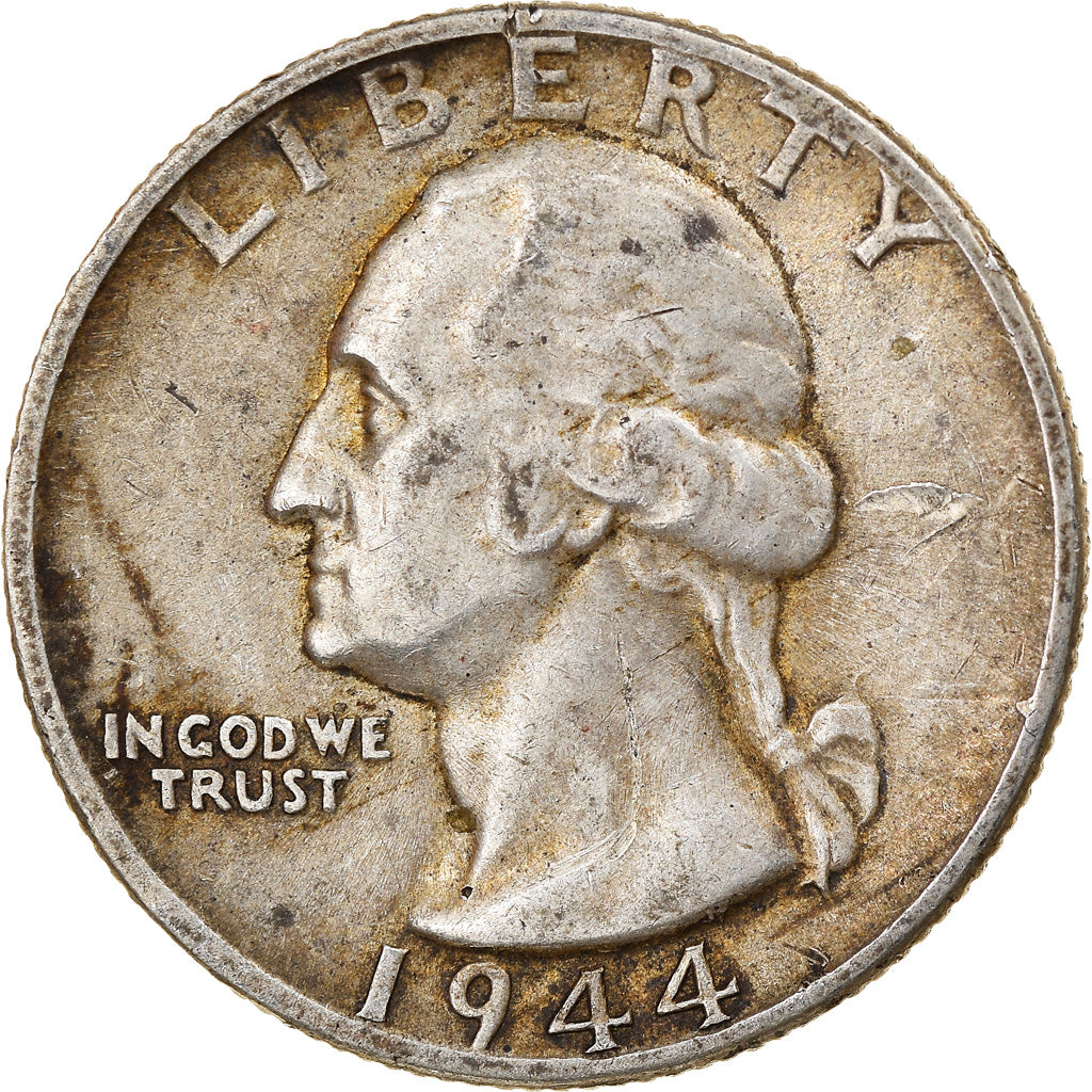 Coin, United States, Washington Quarter, Quarter, 1944, U.S. Mint, Philadelphia