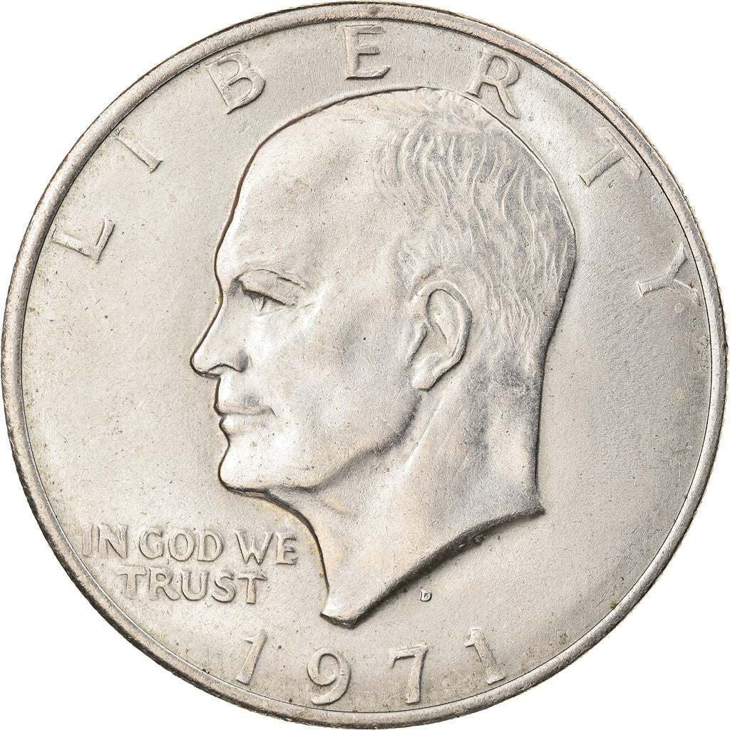 Coin, United States, Eisenhower Dollar, Dollar, 1971, U.S. Mint, Denver
