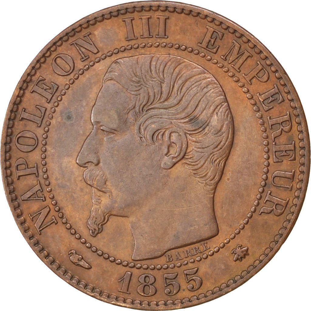 Monnaie, France, Napoleon III, Napoléon III, 5 Centimes, 1855, Strasbourg