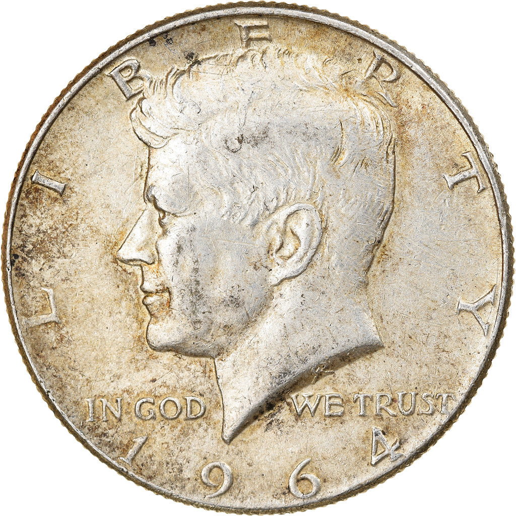 Coin, United States, Kennedy Half Dollar, Half Dollar, 1964, U.S. Mint