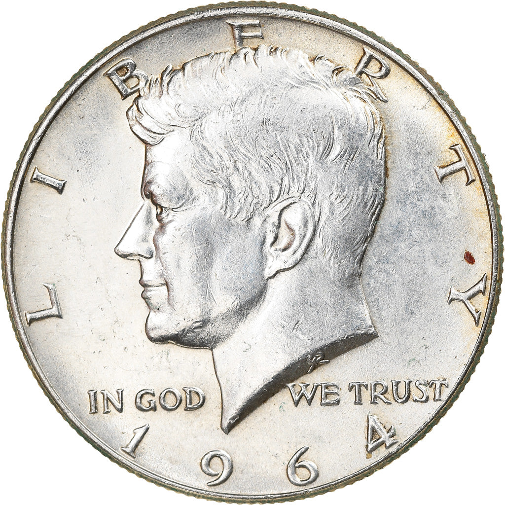Coin, United States, Kennedy Half Dollar, Half Dollar, 1964, U.S. Mint