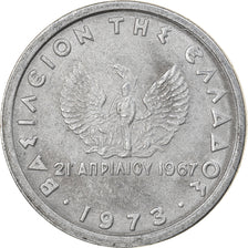 Coin, Greece, 10 Lepta, 1973, AU(55-58), Aluminum, KM:102