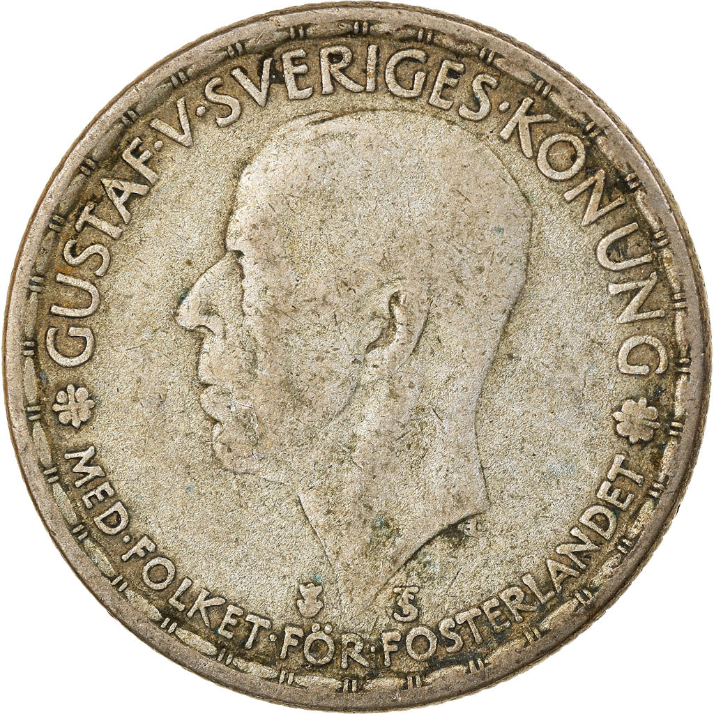 Coin, Sweden, Gustaf V, Krona, 1946, EF(40-45), Silver, KM:814