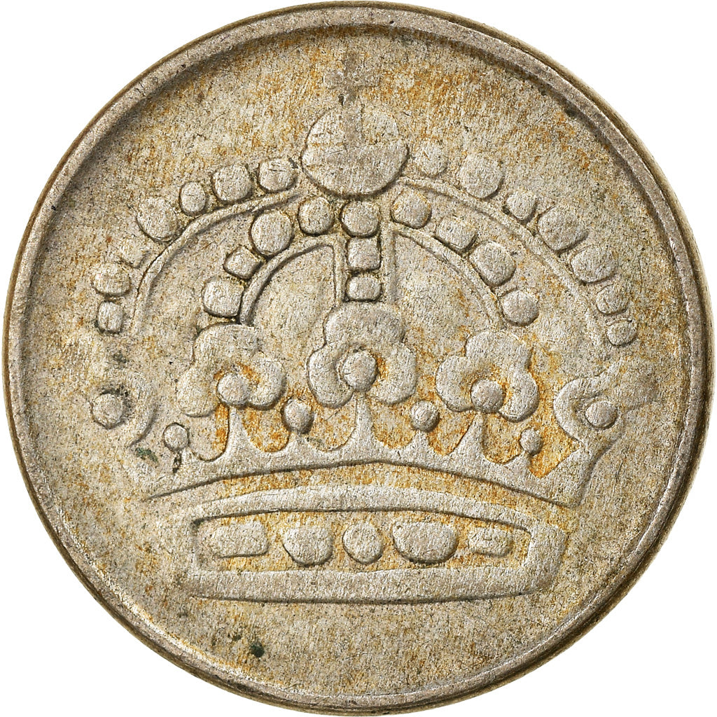 Coin, Sweden, Gustaf VI, 25 Öre, 1953, EF(40-45), Silver, KM:824