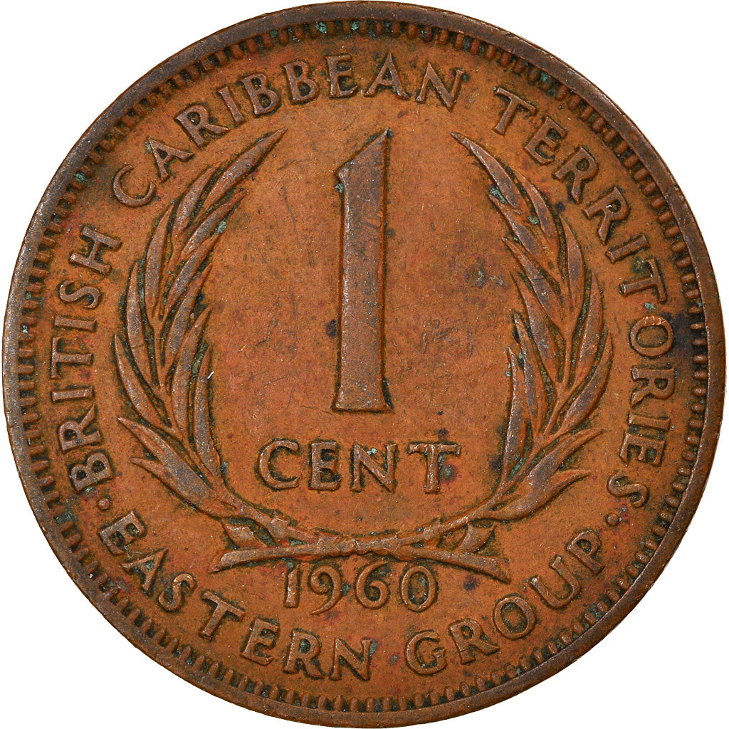 Monnaie, Etats des caraibes orientales, Elizabeth II, Cent, 1960, TTB, Bronze