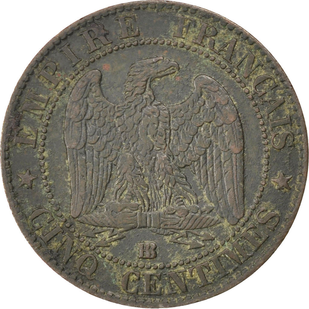 Coin, France, Napoleon III, Napoléon III, 5 Centimes, 1856, Strasbourg