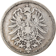Coin, GERMANY - EMPIRE, Wilhelm I, Mark, 1881, Berlin, VF(20-25), Silver, KM:7