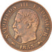 Second Empire, 5 Centimes Napoléon III tête nue 1853 D, KM 777.4