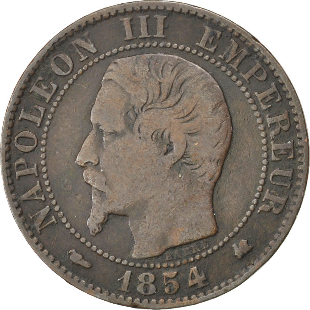 Monnaie, France, Napoleon III, Napoléon III, 5 Centimes, 1854, Bordeaux, TB