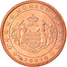Monaco, Euro Cent, 2001, Paris, MS(63), Copper Plated Steel, KM:167