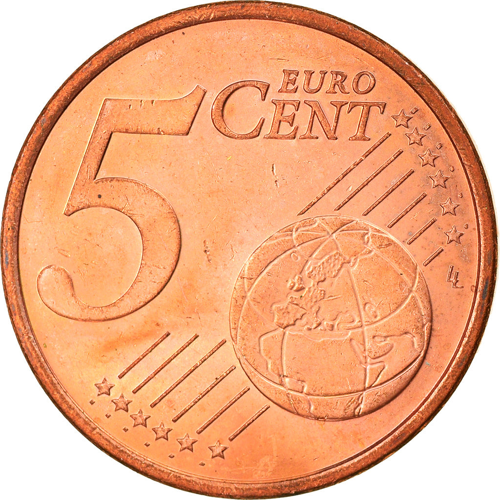 Monaco, 5 Euro Cent, 2001, Paris, MS(63), Copper Plated Steel, KM:169