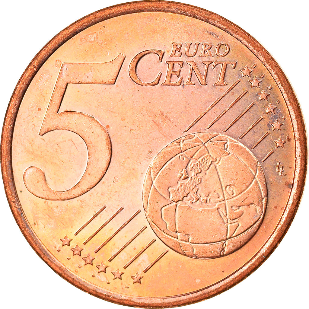 Monaco, 5 Euro Cent, 2001, Paris, MS(63), Copper Plated Steel, KM:169