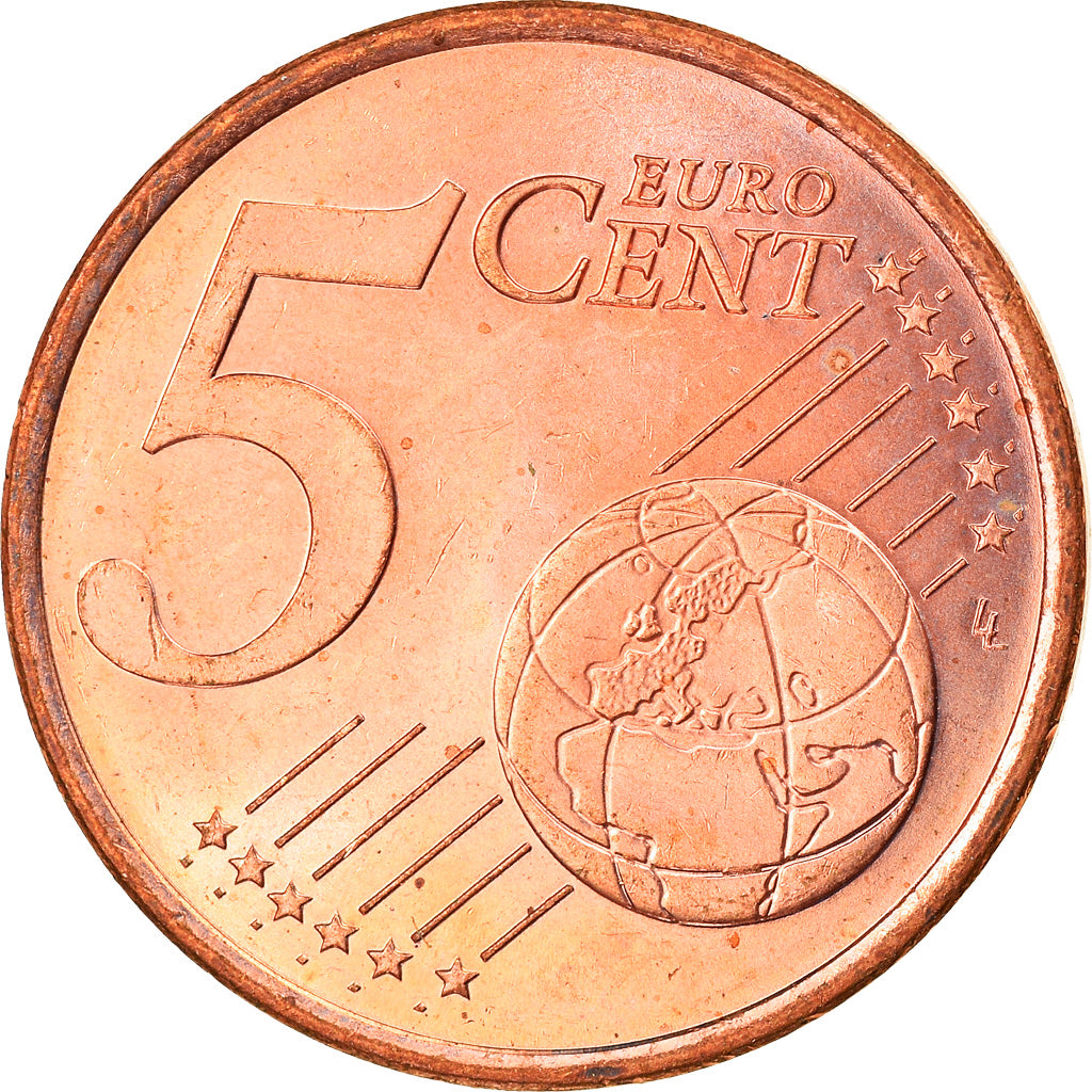 Monaco, 5 Euro Cent, 2001, Paris, MS(63), Copper Plated Steel, KM:169