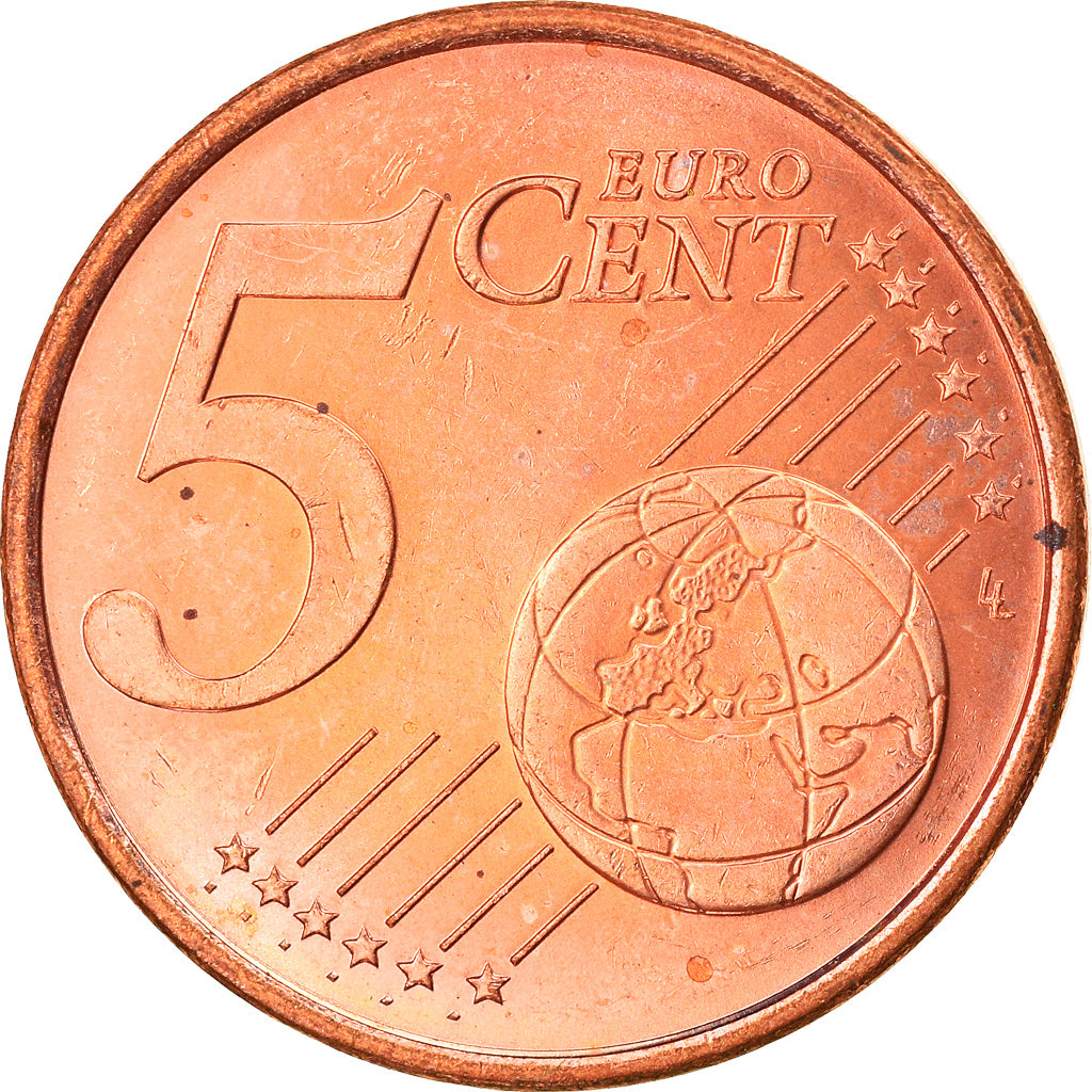 Monaco, 5 Euro Cent, 2001, Paris, MS(63), Copper Plated Steel, KM:169