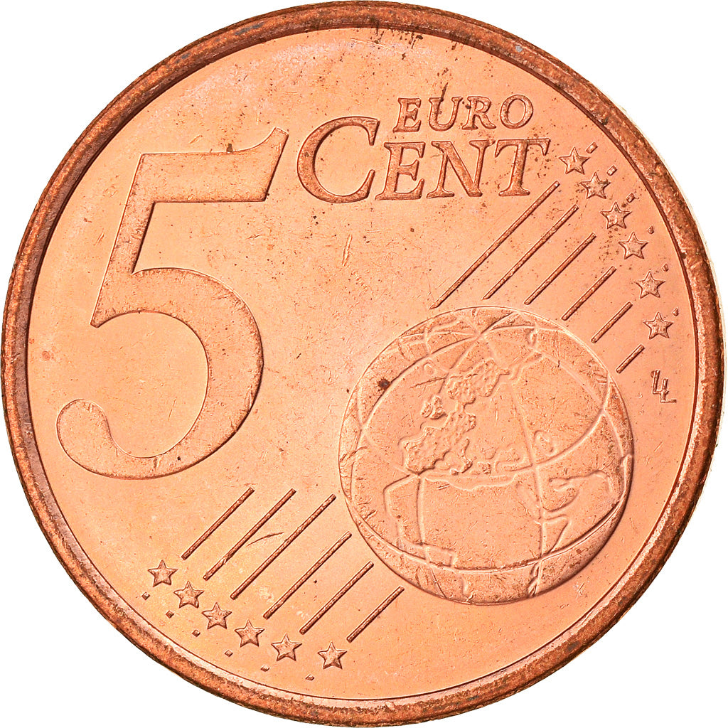 Monaco, 5 Euro Cent, 2001, Paris, MS(63), Copper Plated Steel, KM:169