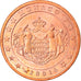 Monaco, 2 Euro Cent, 2001, UNC-, Copper Plated Steel, KM:168