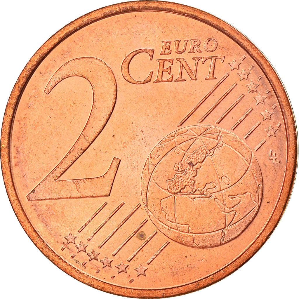 Monaco, 2 Euro Cent, 2001, MS(63), Copper Plated Steel, KM:168