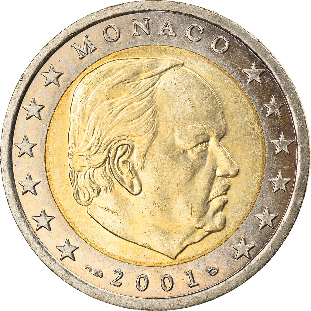 Monaco, 2 Euro, 2001, SPL, Bi-metallico, KM:186