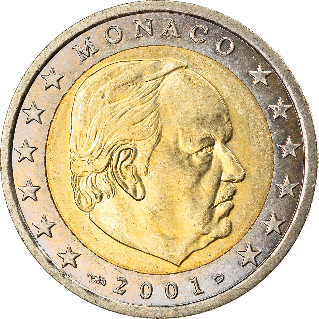 Monaco, 2 Euro, 2001, SPL, Bi-metallico, KM:186
