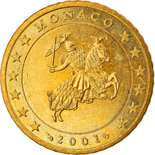 Monaco, 50 Euro Cent, 2001, Paris, SPL, Ottone, KM:172