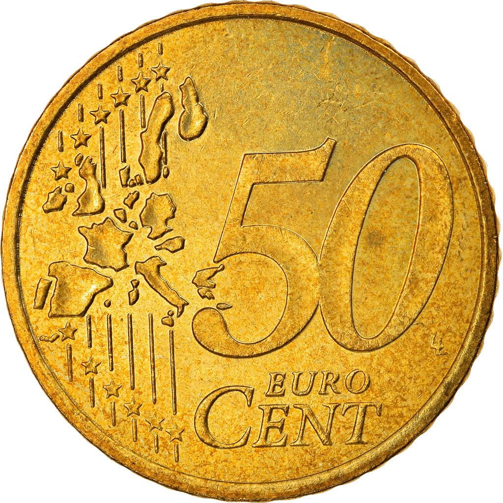 Monaco, 50 Euro Cent, 2001, Paris, SPL, Ottone, KM:172
