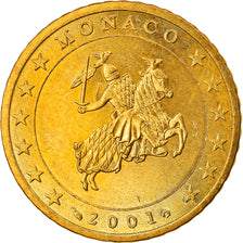 Monaco, 50 Euro Cent, 2001, Paris, UNZ, Messing, KM:172