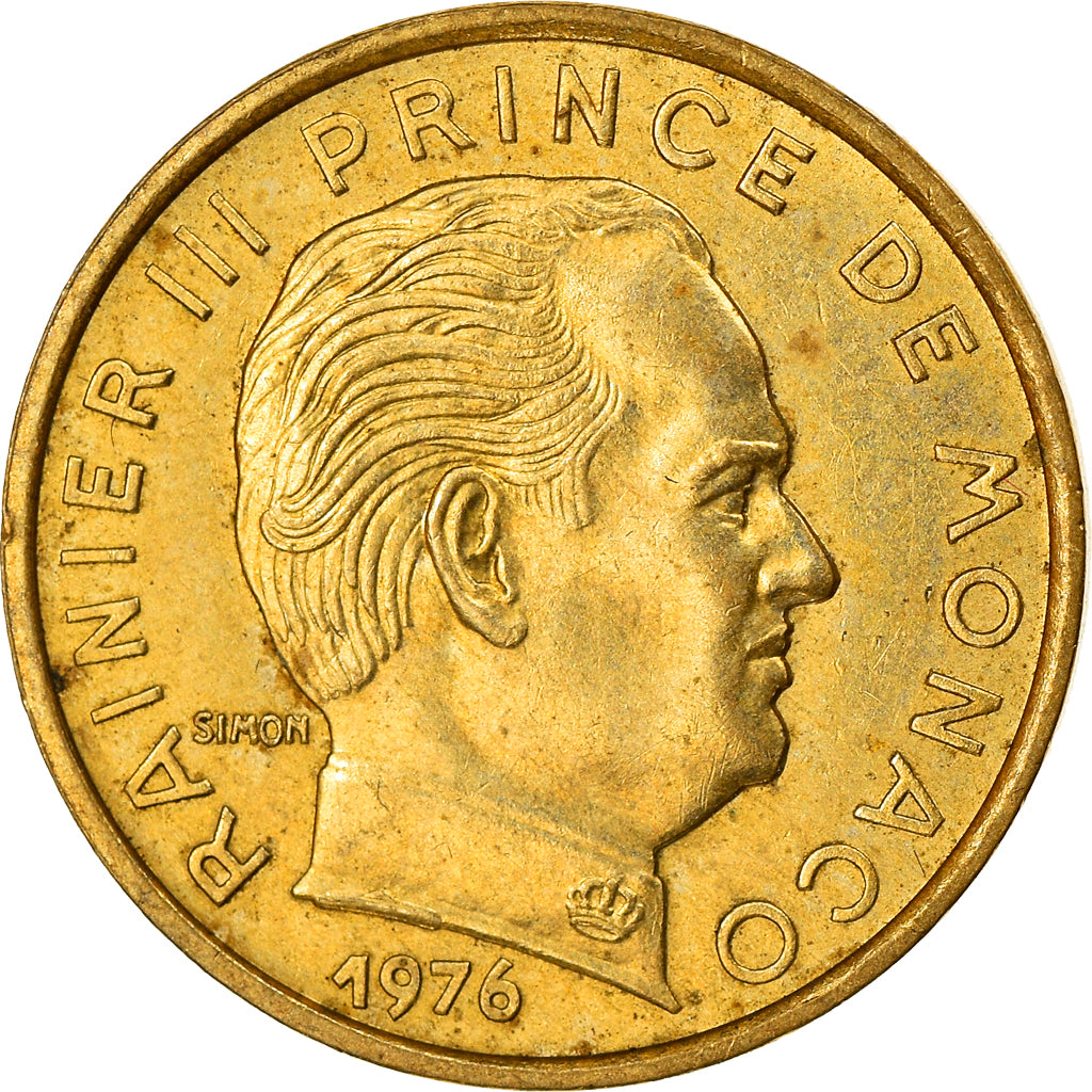 Coin, Monaco, Rainier III, 5 Centimes, 1976, AU(55-58), Aluminum-Bronze, KM:156