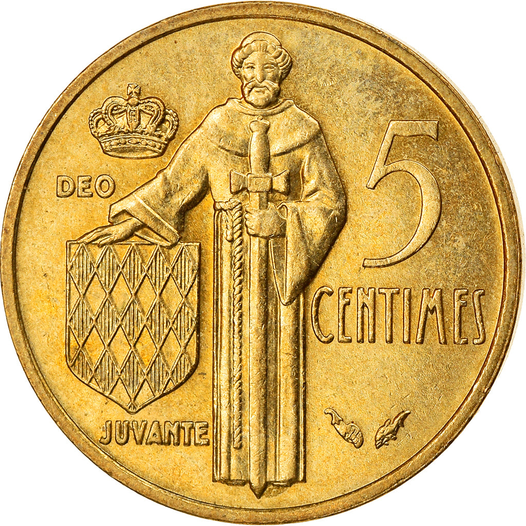 Monnaie, Monaco, Rainier III, 5 Centimes, 1976, SUP, Aluminum-Bronze, Gadoury:MC