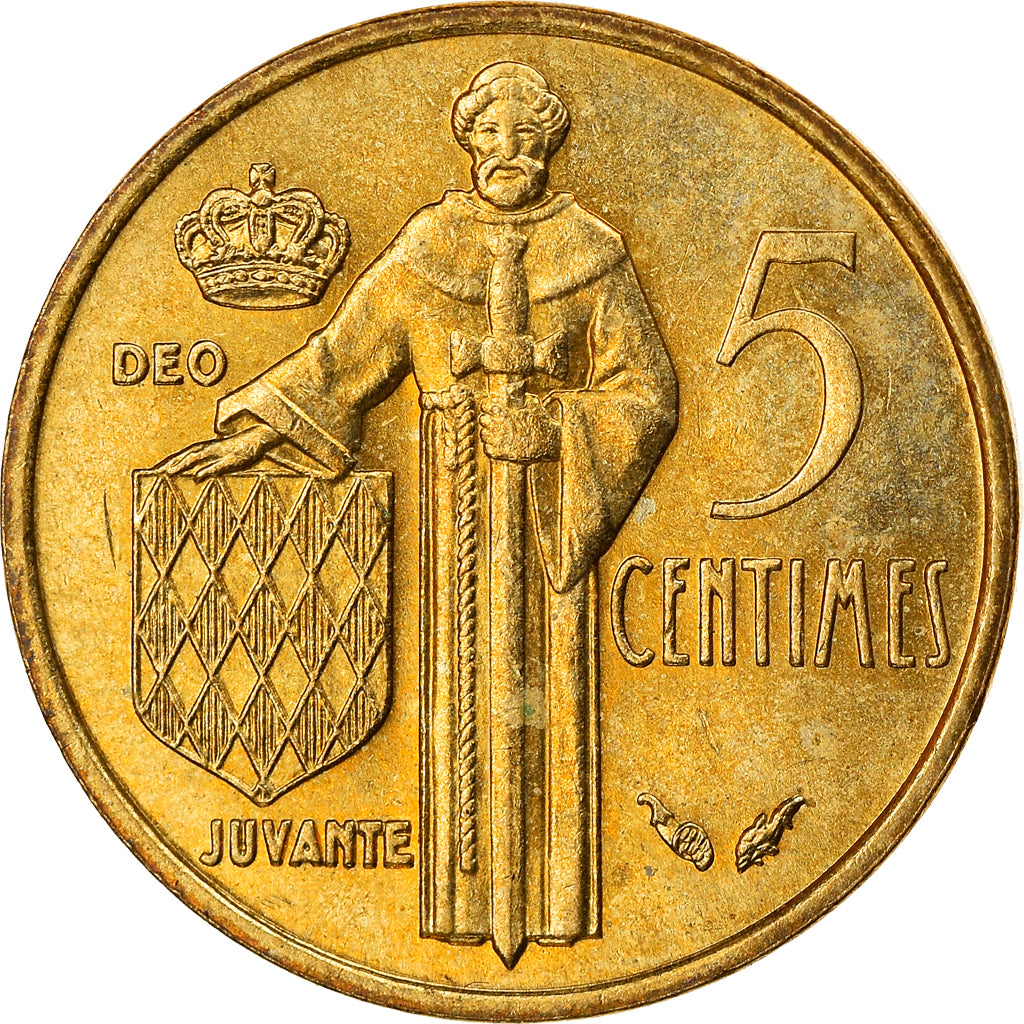 Münze, Monaco, Rainier III, 5 Centimes, 1978, SS, Aluminum-Bronze, KM:156