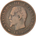 FRANCE, Napoléon III, 5 Centimes, 1854, Lille, KM #777.7, VF(20-25), Bronze, 2..