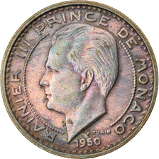 Coin, Monaco, Rainier III, 100 Francs, Cent, 1950, VF(30-35), Copper-nickel