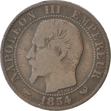 Munten, Frankrijk, Napoleon III, Napoléon III, 5 Centimes, 1854, Lille, ZG+