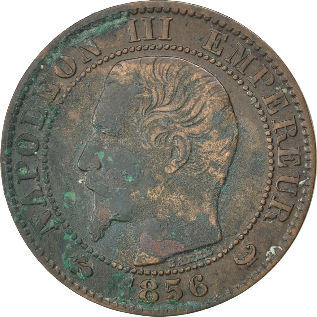 Second Empire, 5 Centimes Napoléon III tête nue 1856 W, KM 777.7