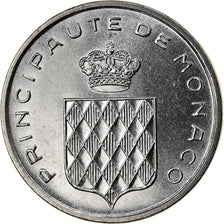 Moneta, Monaco, Rainier III, Centime, 1976, AU(55-58), Stal nierdzewna, KM:155