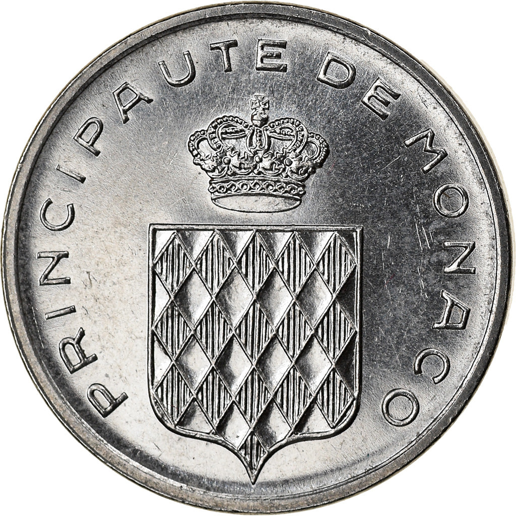 Coin, Monaco, Rainier III, Centime, 1976, AU(55-58), Stainless Steel, KM:155