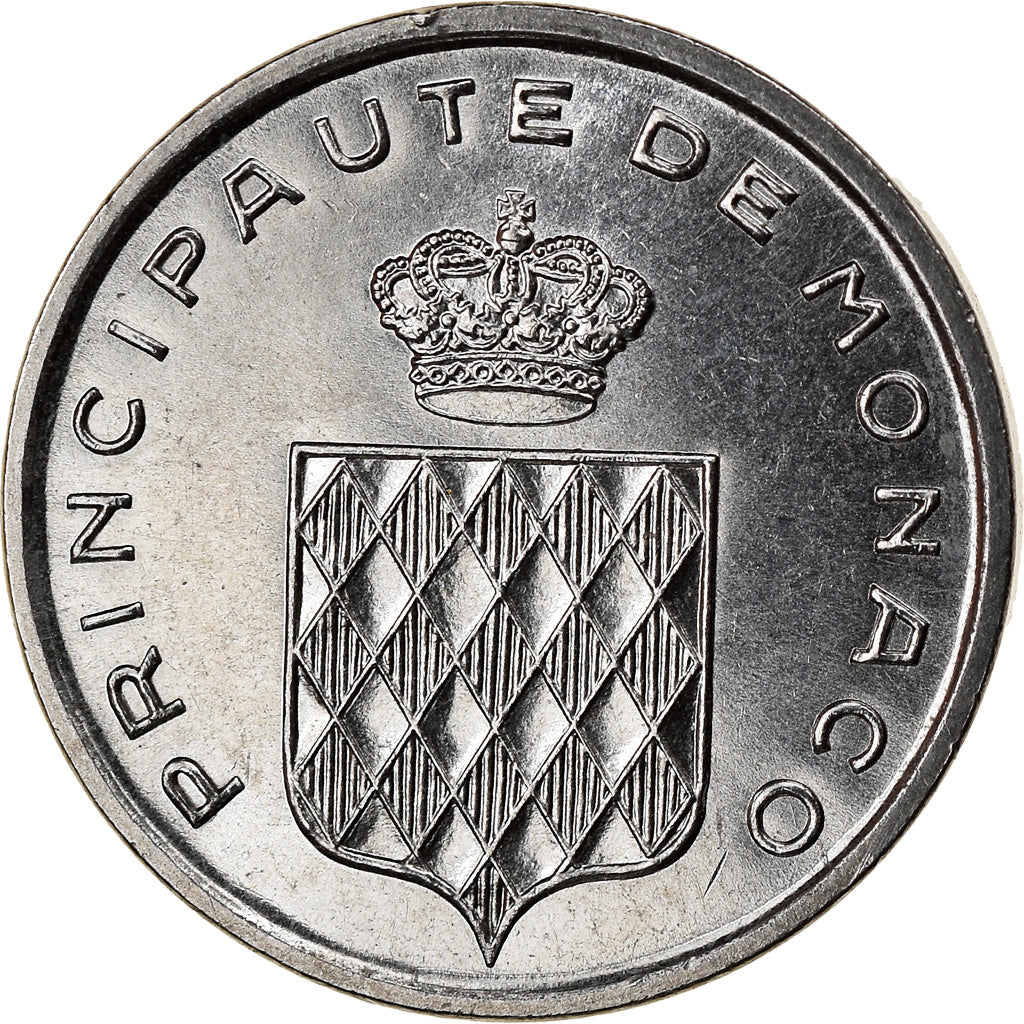 Coin, Monaco, Rainier III, Centime, 1976, AU(55-58), Stainless Steel, KM:155